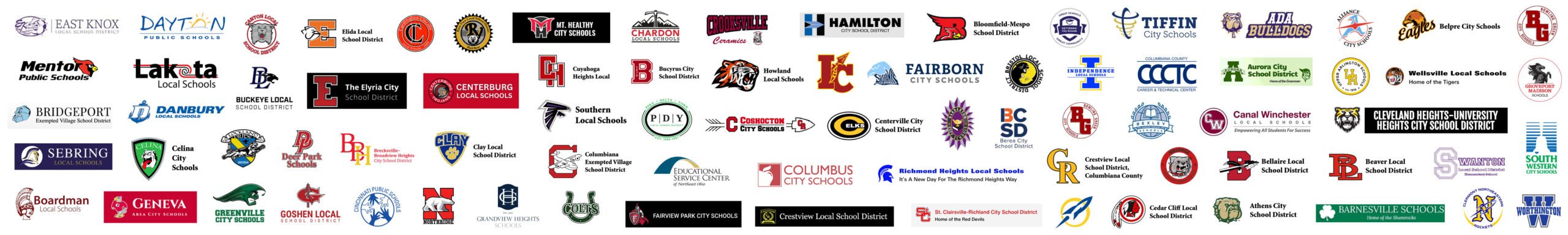 Participating Ohio school districts
